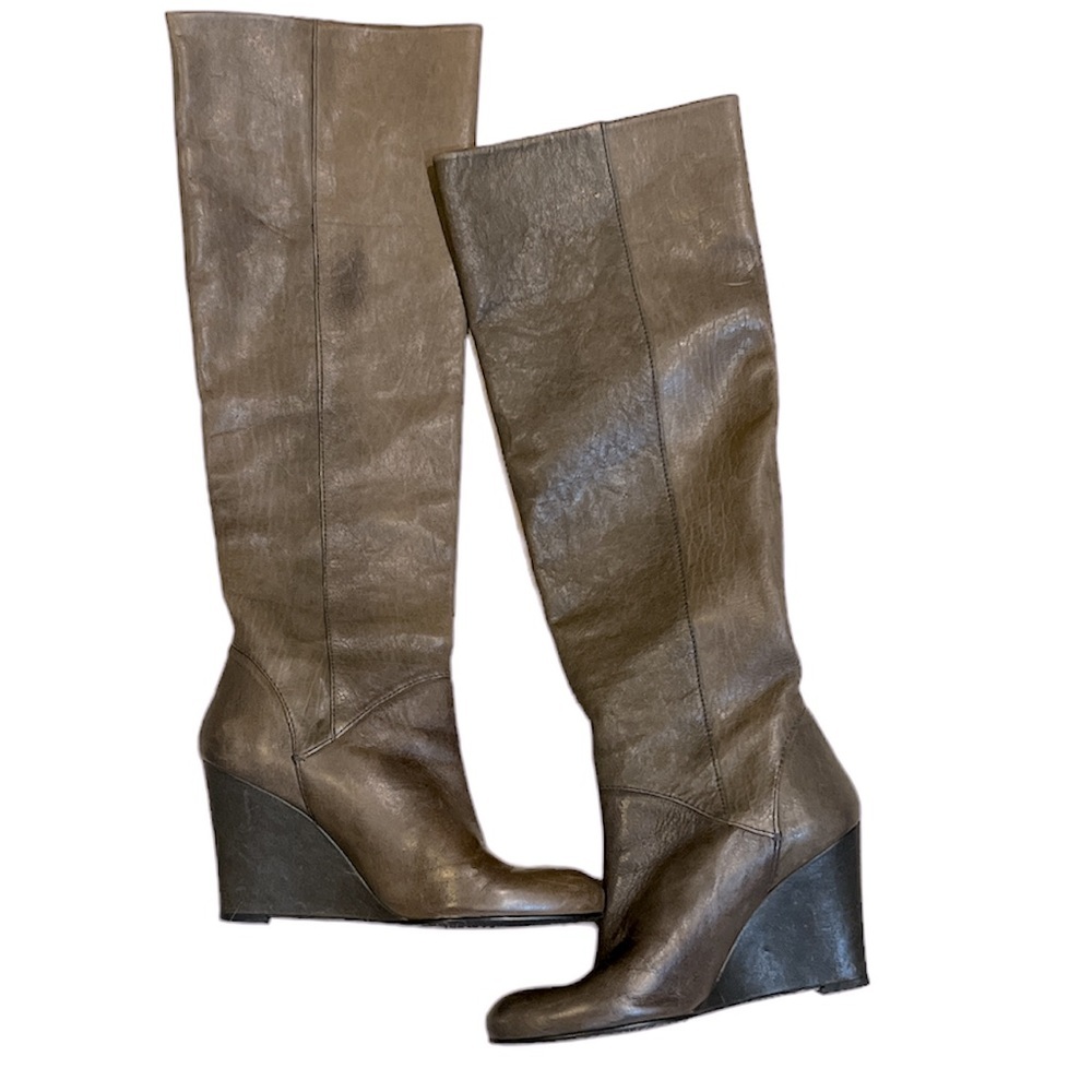 Stuart Weitzman wedge high boots sz 5.5